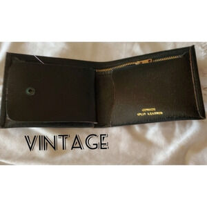 Black Leather Vintage‎ wallet  NEW